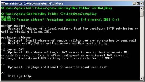 Microsoft Exchange Server SMTPDiag Tool